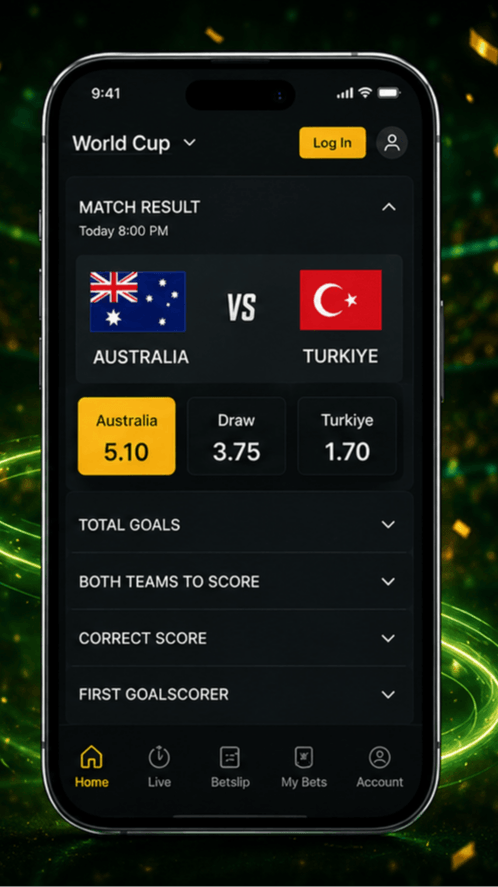 World Cup Bet: Australia Screenshot